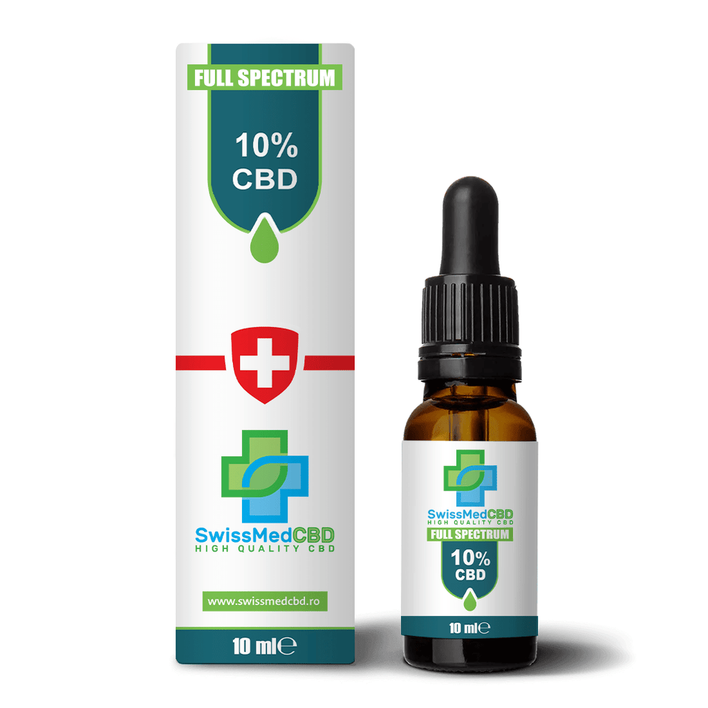 Ulei CBD 10% 'SWISSMEDCBD' 10ml. - 1000mg. – LegalizeItPlus.ro