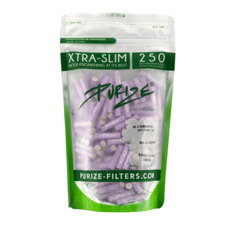 Filtre ‘PURIZE’ cu carbune activ ‘EXTRA SLIM’ Liliac | 6mm. – x250
