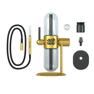 Bong din sticla 'STUNDENGLASS & TAYLOR GANG' Gravity Hookah | Galben - 39cm.