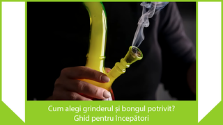 Cum alegi grinderul si bongul potrivit? Ghid pentru incepatori