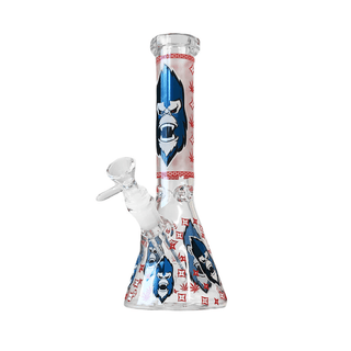 Bong din sticla 'BLACK SHEEP' Red Gorilla | Fosforescent - 25cm.