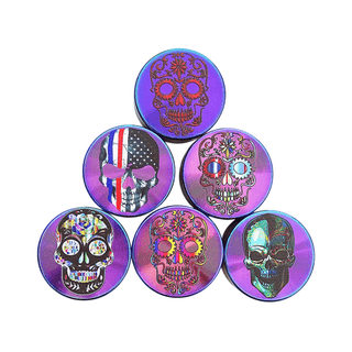 Grinder 'RAINBOW' Skulls Mix | 3-Parti - 39mm.