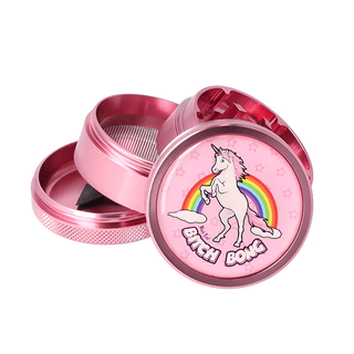 Grinder 'BLACK LEAF' Bitch Bong | 4-Parti - 50mm.