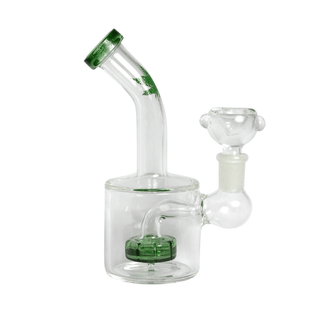 Bong din sticla 'LEAF' Rin | Green - 15cm.