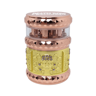 Grinder 'DEATH ROW RECORDS' Skull Rose/Gold | 4-Parti - 44mm.