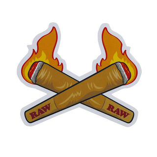Sticker 'RAW' Crosssing Cones | 9x10,5cm.