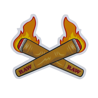 Sticker 'RAW' Crosssing Cones | 9x10,5cm.