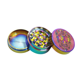 Grinder 'RAINBOW' Skulls Mix | 3-Parti - 39mm.