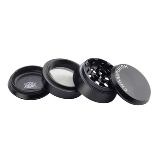 Grinder 'CHAMP HIGH' Black | 4-Parti - 60mm.