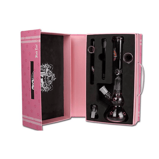 Bong din sticla 'BLACK LEAF' Bitch Perco Ice | 30cm. - Boxed