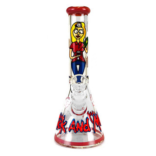 Bong din sticla 'URBAN CREW' Cartoon Girl | 25cm.