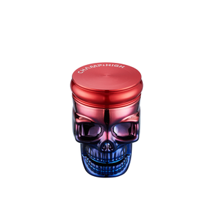Grinder 'CHAMP HIGH' Skull Head Red | 3-Parti - 42mm.