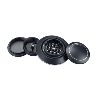 Grinder 'CHAMP HIGH' Flying Saucer Black | 4 - Parti - 80mm. Champ High