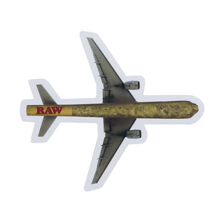 Sticker 'RAW' Cone Plane | 10x11cm.