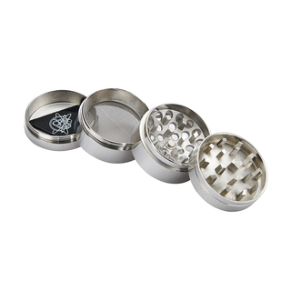 Grinder 'CHAMP HIGH' Curved Silver | 4-Parti - 40mm.