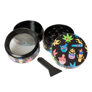 Grinder 'ALLOY' Weedmoji | 4-Parti - 35mm.