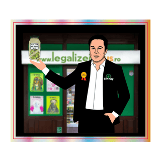 Sticker holografic 'LEGALIZEIT' Keep Calm | 7,81x9cm.
