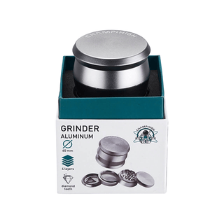 Grinder 'CHAMP HIGH' Silver | 4-Parti - 60mm.