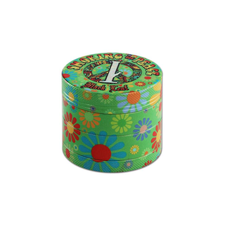 Grinder 'BLACK LEAF' Smoking for peace | 4-Parti - 54mm.