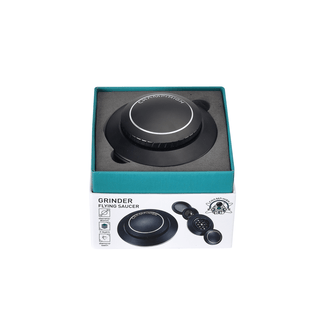 Grinder 'CHAMP HIGH' Flying Saucer Black | 4 - Parti - 80mm. Champ High