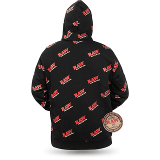 Hanorac 'RAW' cu Gluga | Negru Raw