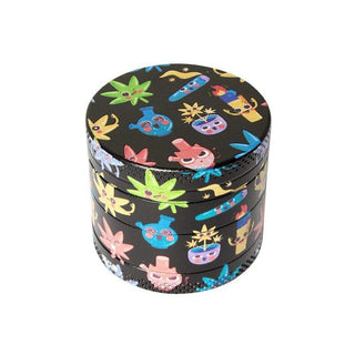 Grinder 'WEEDMOJI' Zinc | 4-Parti - 40mm.