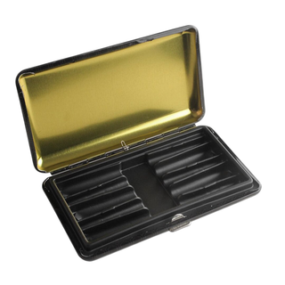 Carcasa pentru tigari 'BLACK LEAF' In Weed We Trust