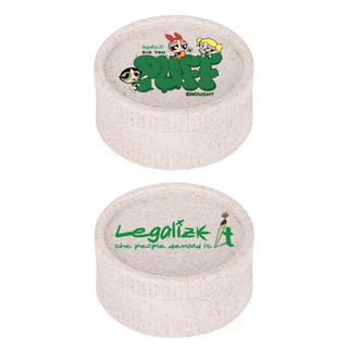 Grinder 'LEGALIZEIT' Biodegradabil 'PUFF' | 2-Parti - 55mm.