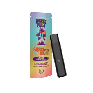 Vaporizator CBD cu terpeni ‘LEGALIZEIT & SADBOI CLUB SESSION’ Rainbow Melt | 85% - 1ml.