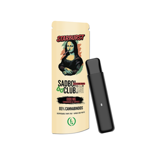 Vaporizator CBD cu terpeni ‘LEGALIZEIT & SADBOI CLUB SESSION’ Starburst | 85% - 1ml.
