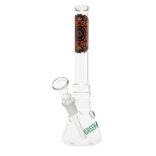 Bong din sticla 'GREENLINE' Mandala | 21cm.