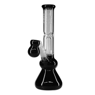 Bong din sticla ‘BLACK LEAF’ Fly 1-Arm | Black - 31cm.