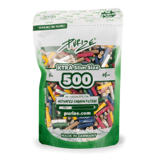 Filtre ‘PURIZE’ cu carbune activ ‘EXTRA SLIM’ Mix  | 6mm. – x500