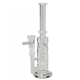 Bong din sticla 'BLACK LEAF' HoneyComb | 24,5cm. Black Leaf