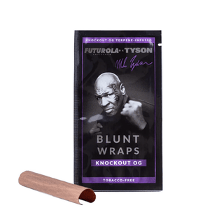Foite de blunt ‘FUTUROLA & TYSON’ din canepa 'KNOCKOUT OG' cu terpeni infuzati | x2 Futurola