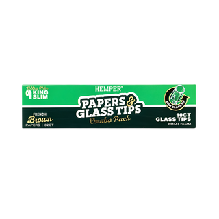 Foite & Filtre din sticla 'HEMPER' Nealbite | King Size Slim - x32 & x10