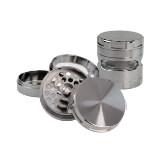 Grinder 'METAL' Window Grey | 4-Parti - 62mm.