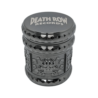 Grinder 'DEATH ROW RECORDS' Skull Metal/Black | 4-Parti - 44mm.