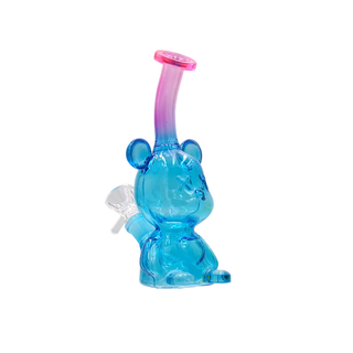 Bong din sticla 'BLACK SHEEP' Teddy Bear | Blue - 17cm.