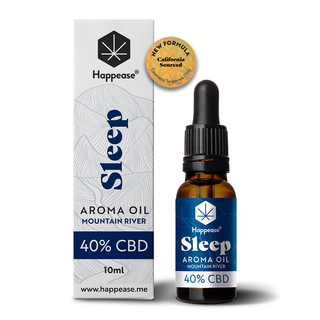 Ulei CBD 40% cu terpeni 'HAPPEASE' pentru somn 'MOUNTAIN RIVER' 10ml. – 4000mg. 'GOLD LINE'
