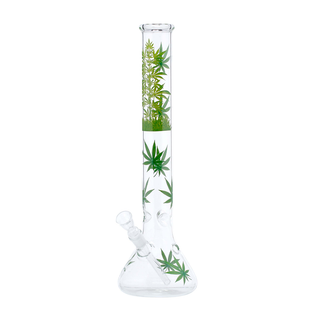 Bong din sticla 'GREENLINE' Jhari Leaf | 45cm.