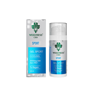 Gel cu CBD cu efect de racire 'WEEDNESS CBD' pentru recuperare 'SPORT' | 3000mg. - 100ml.