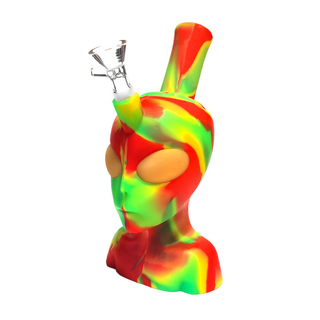 Bong din silicon 'BLACK SHEEP' Alien | Rasta - 20cm.