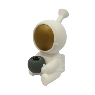Bong din silicon 'URBAN CREW' Spaceman | White - 15cm.