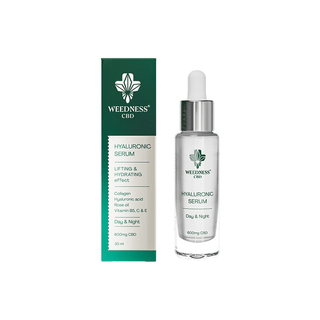 Ser hialuronic cu CBD 'WEEDNESS CBD' pentru hidratare | 600mg. - 30ml.
