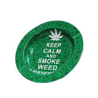 Scrumiera 'KEEP CALM' din metal | 13,5cm. LEGALIZE IT PLUS