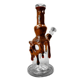 Bong din sticla 'BLACK SHEEP' Skull Clay | Brown - 22cm.