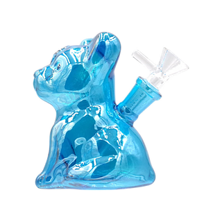 Bong din sticla 'BLACK SHEEP' Frenchie Dog | Blue - 11cm.