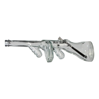 Bong din sticla 'BLACK LEAF' Brain Shooter | Clear - 47cm.