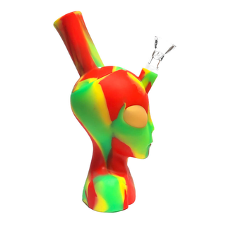 Bong din silicon 'BLACK SHEEP' Alien | Rasta - 20cm.